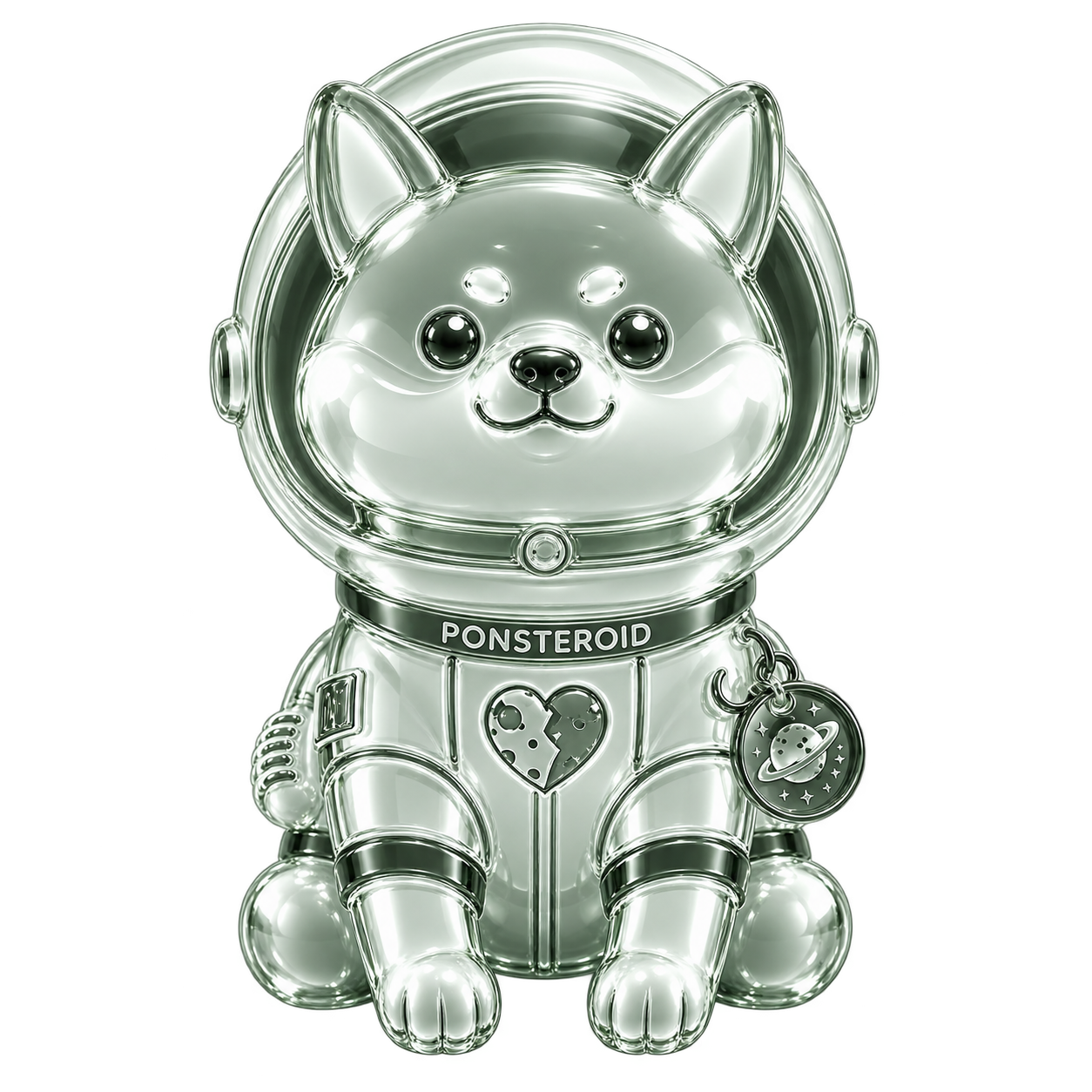 PONSTEROID glass astronaut dog